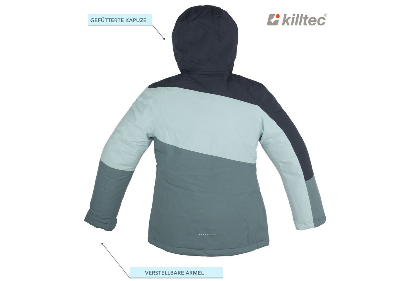 Killtec Skianzug Mädchen Skijacke + Skihose, atmungsaktiv - wasserdicht - mit Schneefang – Bild 5 von 5