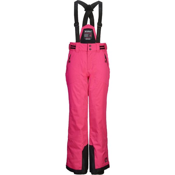 Killtec Skihose KSW 198 GRLS SKI PNTS Wasserdichte Skihose mit abnehmbaren Trägern und verstellbarer Taille