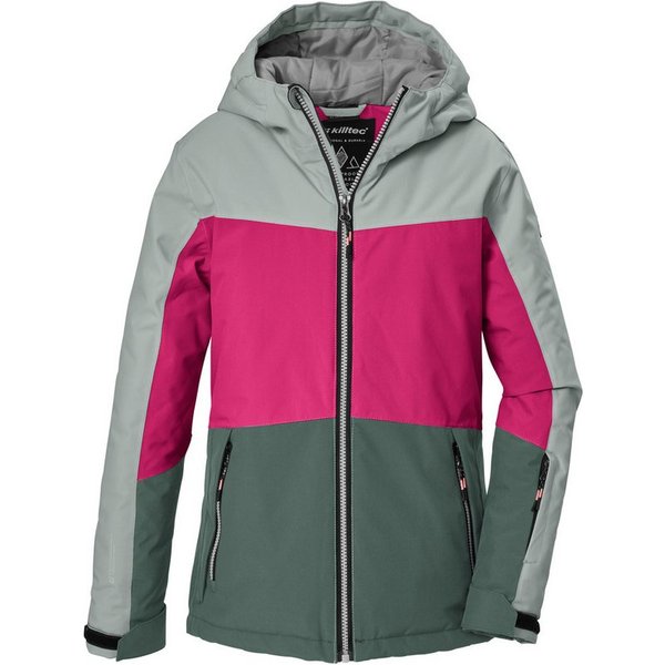 Killtec Skijacke KSW 198 GRLS SKI JCKT Wind- und wasserdichte Skijacke mit Colourblock-Design