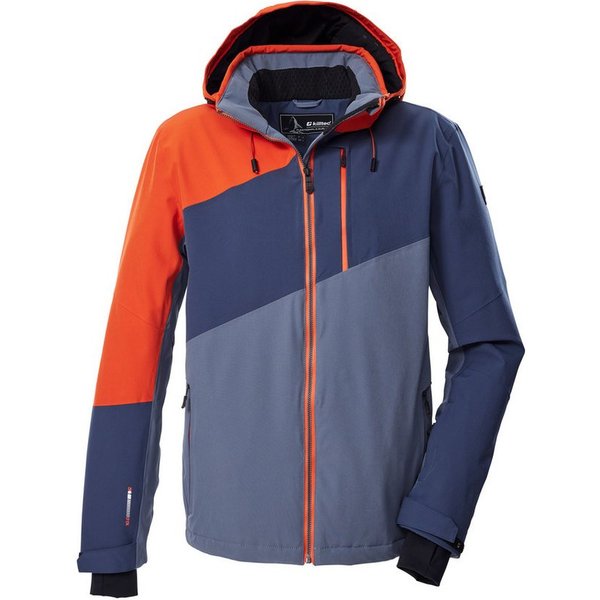 Killtec Skijacke KSW 32 MN SKI JCKT Wasserdichte, atmungsaktive Skijacke mit abnehmbarer Kapuze