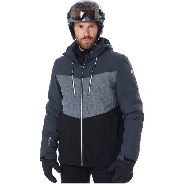 Killtec Skijacke KSW 45 MN SKI JCKT Trendige, wasserdichte Skijacke mit abnehmbarer Kapuze und Schneefang