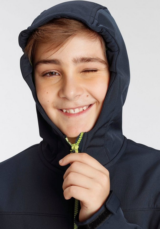 Killtec Softshelljacke BYS SFTSHLL JCKT OT für Kinder, mit Kapuze, hoch geschlossener Ausschnitt, wasserabweisend – Bild 3 von 5