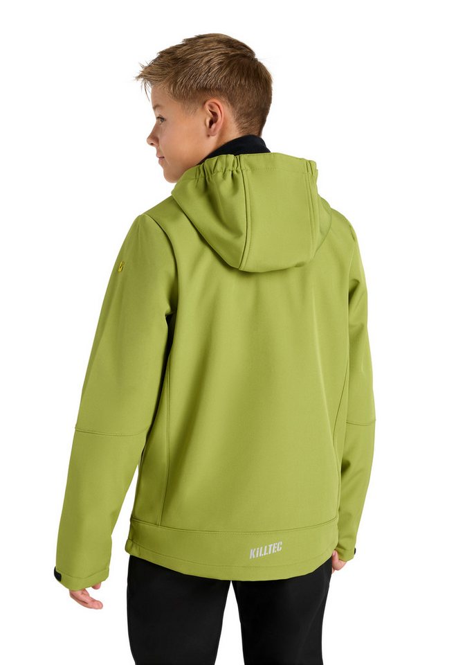 Killtec Softshelljacke BYS SFTSHLL JCKT OT für Kinder, mit Kapuze, hoch geschlossener Ausschnitt, wasserabweisend – Bild 2 von 5