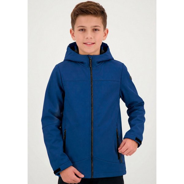 Killtec Softshelljacke BYS SFTSHLL JCKT OT für Kinder, mit Kapuze, hoch geschlossener Ausschnitt, wasserabweisend