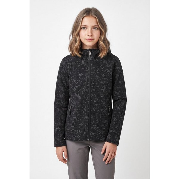 Killtec Softshelljacke für Kinder, mit regulierbarer Kapuze, winddicht, wasserabweisend