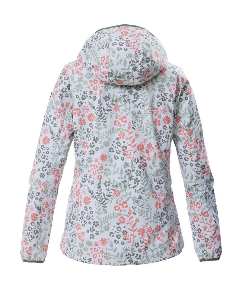 Killtec Softshelljacke KOS 14 WMN SFTSHLL JCKT AOP Wasserabweisende, atmungsaktive Softshelljacke mit Kapuze – Bild 2 von 5