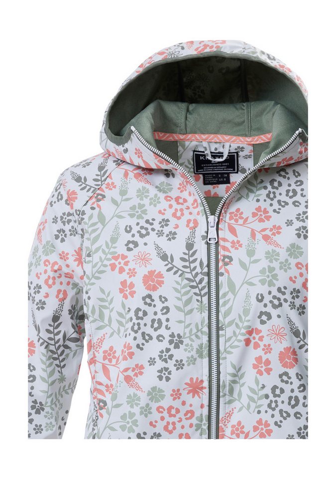 Killtec Softshelljacke KOS 14 WMN SFTSHLL JCKT AOP Wasserabweisende, atmungsaktive Softshelljacke mit Kapuze – Bild 3 von 5