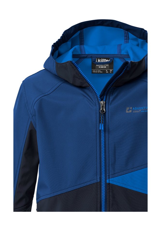 Killtec Softshelljacke KOS 142 BYS SFTSHLL JCKT Wind- und wasserabweisende Kinderjacke, Colourblock-Design – Bild 3 von 5