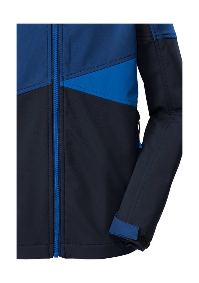Killtec Softshelljacke KOS 142 BYS SFTSHLL JCKT Wind- und wasserabweisende Kinderjacke, Colourblock-Design – Bild 4 von 5