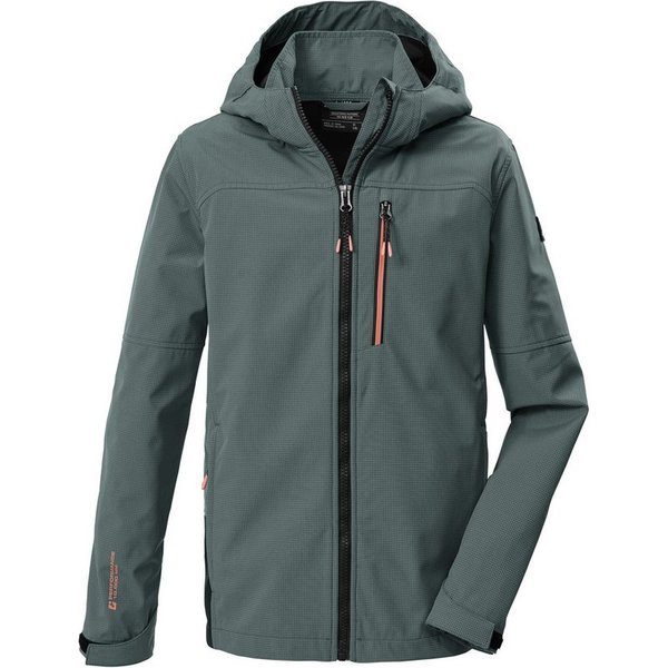 Killtec Softshelljacke KOS 143 BYS SFTSHLL JCKT Winddichte, wasserabweisende Softshelljacke mit Karomuster