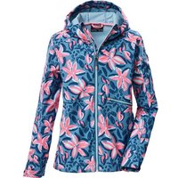 Killtec Softshelljacke KOS 154 (mit Kapuze, winddicht, wasserabweisend) sturmblau/pink
