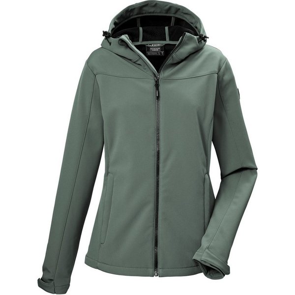 Killtec Softshelljacke KOS 481 WMN SFTSHLL JCKT Wind- u wasserabweisend, verstellbare Kapuze