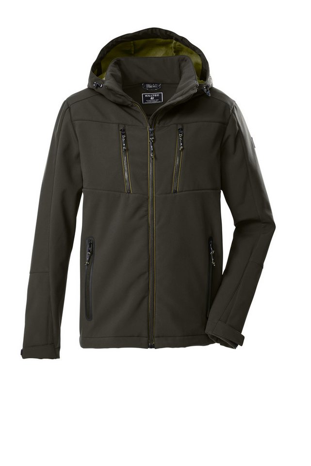 Killtec Softshelljacke KOW 79 MN SFTSHLL JCKT mit verstell- und abnehmbarer Kapuze, atmungsaktiv, wasserabweisend – Bild 4 von 5