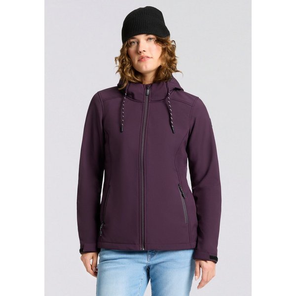 Killtec Softshelljacke KOW 8 WMN SFTSHLL JCKT mit verstellbarer und abnehmbarer Kapuze, atmungsaktives Laminat