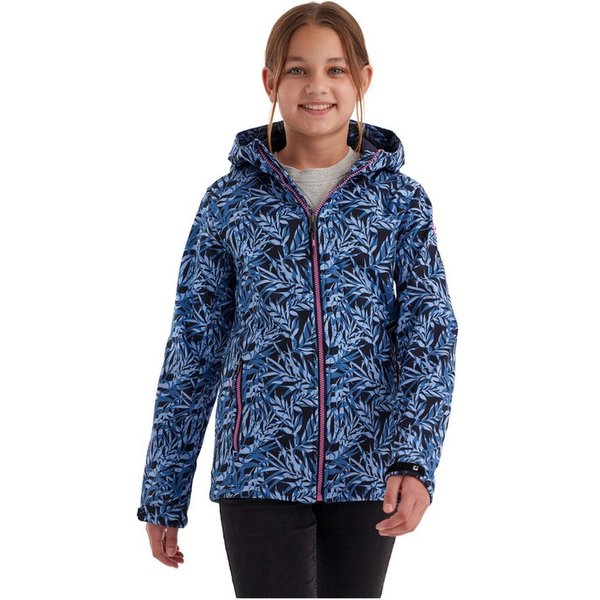 Killtec Softshelljacke Mädchen Softshelljacke Print Wasserdicht, windabweisend, atmungsaktiv, modischer Print