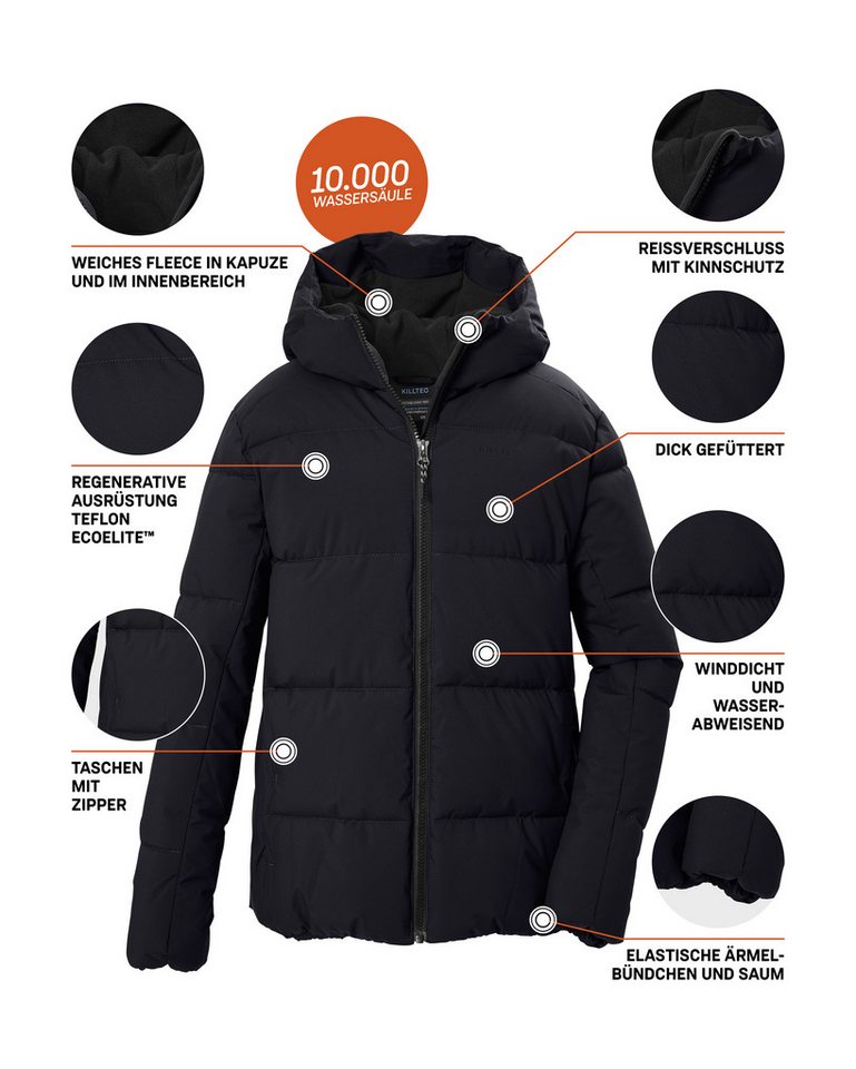 Killtec Steppjacke KOW 146 BYS QLTD JCKT Winddichte, wasserabweisende Kinderjacke mit Fleece-Innenfutter – Bild 5 von 5