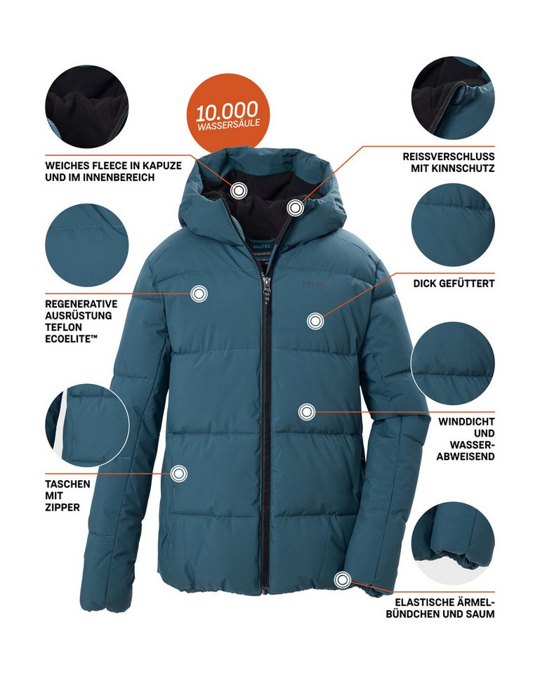 Killtec Steppjacke KOW 146 BYS QLTD JCKT Winddichte, wasserabweisende Kinderjacke mit Fleece-Innenfutter – Bild 5 von 5
