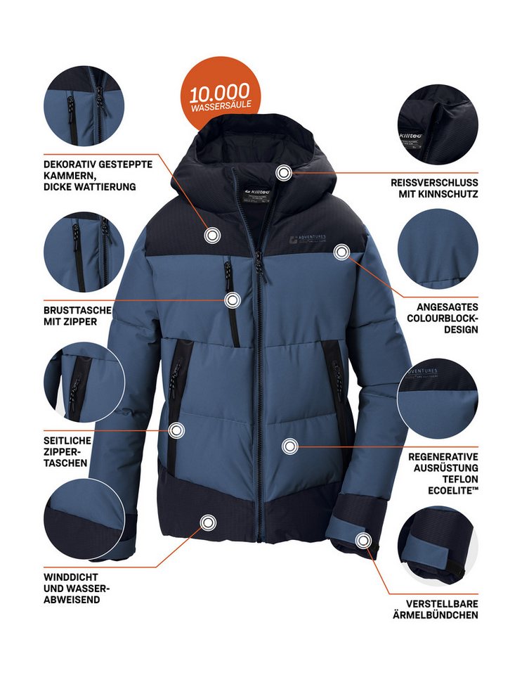 Killtec Steppjacke KOW 182 BYS QLTD JCKT Winddichte, wasserabweisende Kinderjacke mit Teflon EcoElite™ – Bild 5 von 5