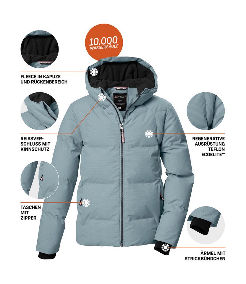 Killtec Steppjacke KOW 357 GRLS QLTD JCKT Wasserabweisende Mädchenjacke mit Kapuze, atmungsaktiv, warm – Bild 5 von 5