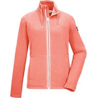 Killtec Strickjacke KOS 12 WMN FLX JCKT Elastische Damenjacke, gestreift, mit Kinnschutz und Taschen