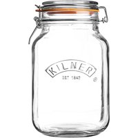KILNER Vorratsglas "Quadratisch" mit Bügelverschluss 2 l