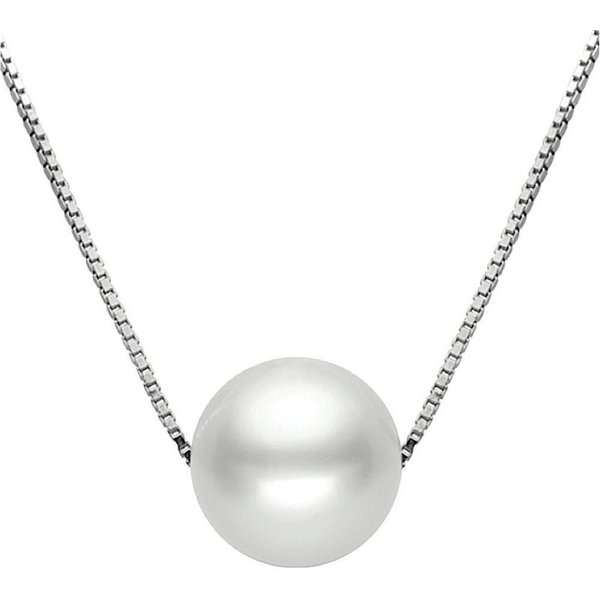 Kim Johanson Kette mit Anhänger 10mm Perle, 925 Silber