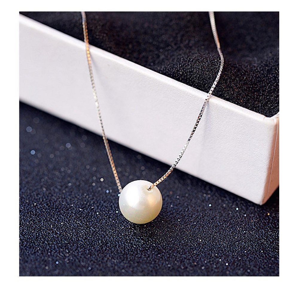 Kim Johanson Kette mit Anhänger 10mm Perle, 925 Silber – Bild 2 von 5