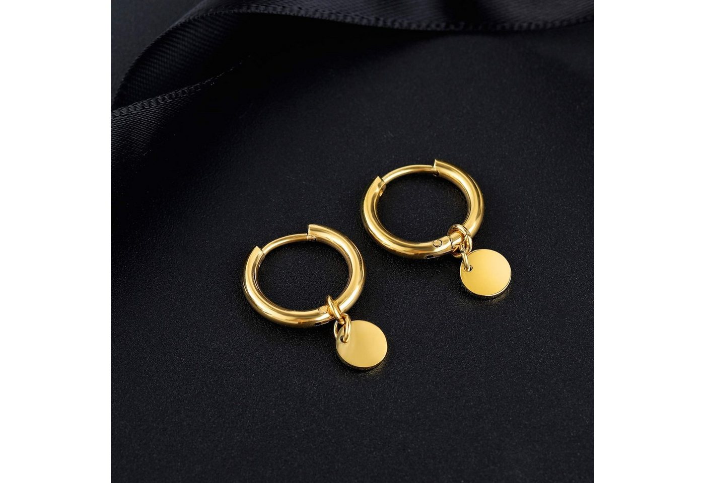 Kim Johanson Schmuckset Plättchen (Set, 3-tlg., inkl. Schmuckbox), aus Edelstahl, Kette, Armband & Fußkette, verstellbar – Bild 4 von 5