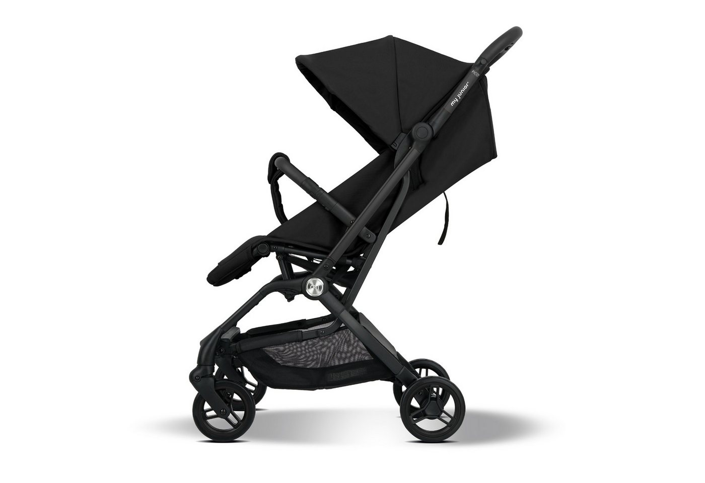 my junior Kinder-Buggy my junior® PICO² Black Night, bis 22kg, Einhand AutoFold, Getränkehalter, Transporttasche – Bild 2 von 5