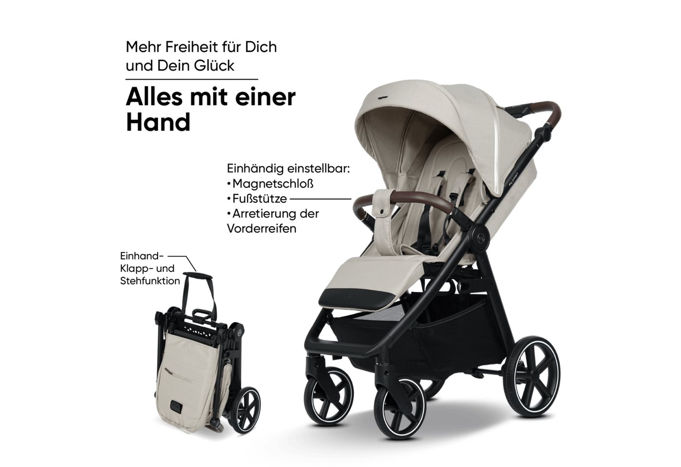 my junior Kinder-Buggy my junior® PLIA² Desert Bloom, (3-tlg), großer Komfortbuggy mit Luftkammerreifen – Bild 2 von 5