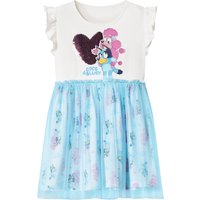Kinder Kleid (weiß/blau, 110/116)
