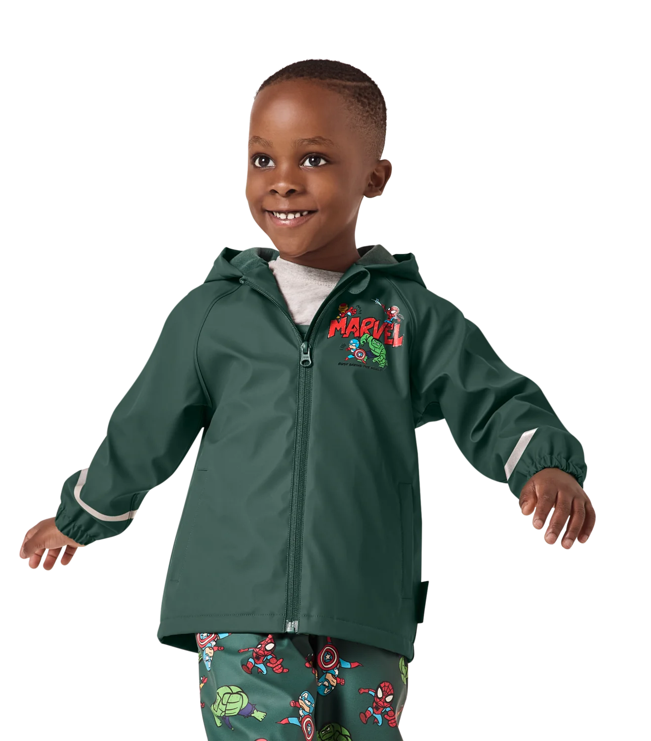 Kinder Matsch- und -Buddeljacke (Grün, 98/104) – Bild 2 von 4