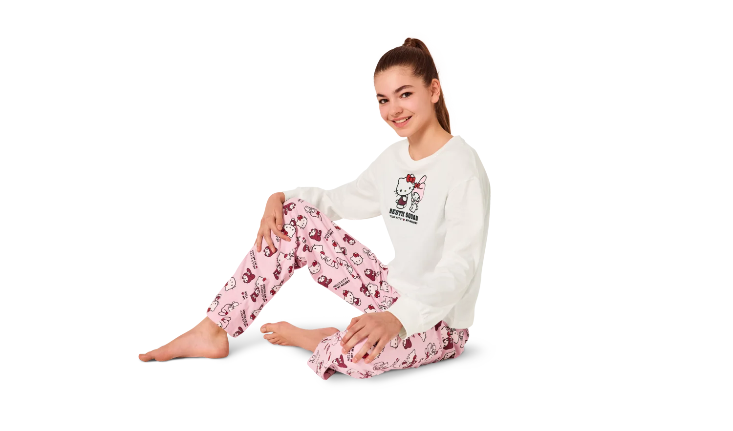 Kinder Pyjama (Hello Kitty, 146/152) – Bild 2 von 4