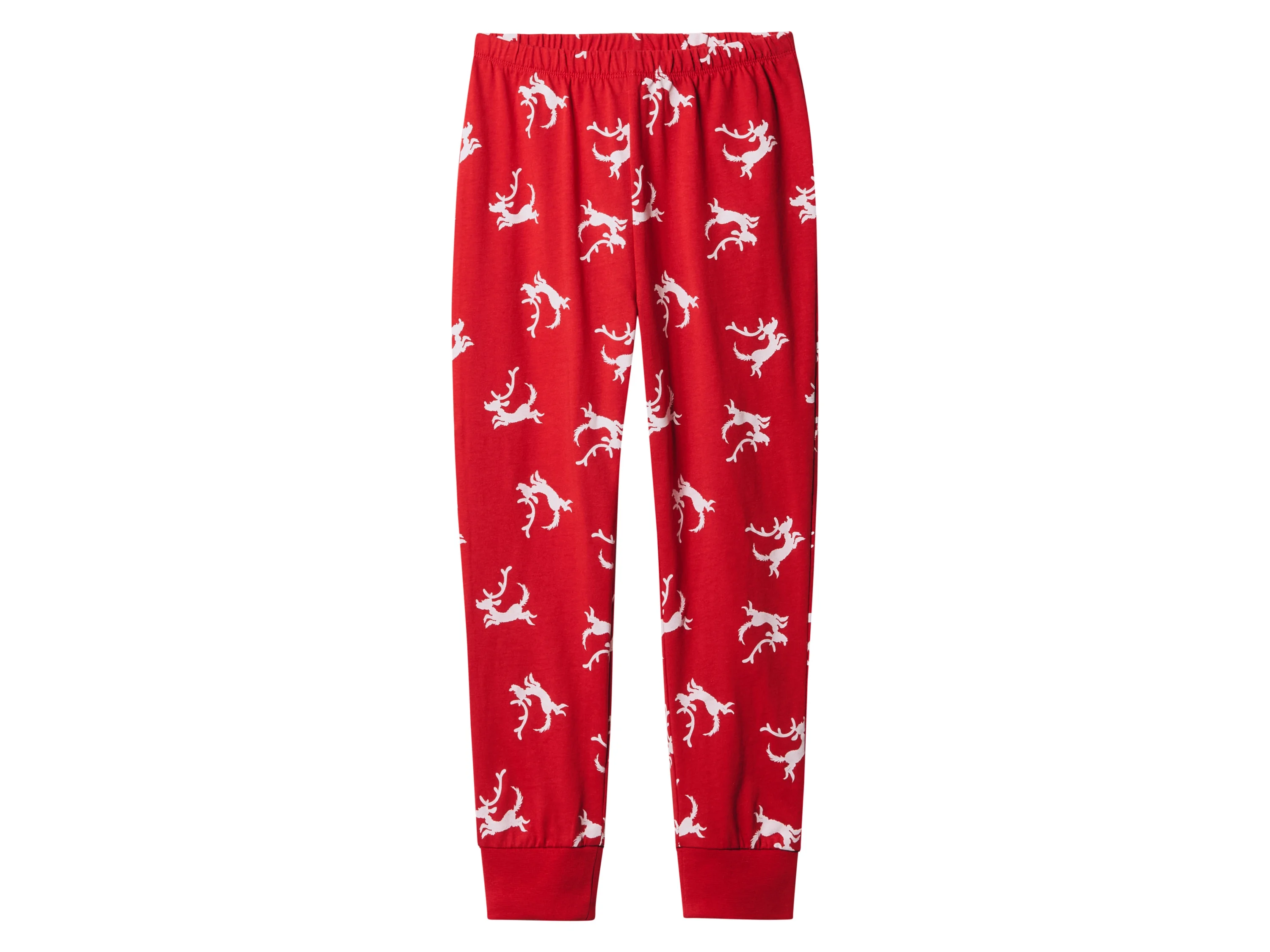 Kinder Pyjama (weiß/rot, 110/116) – Bild 4 von 4