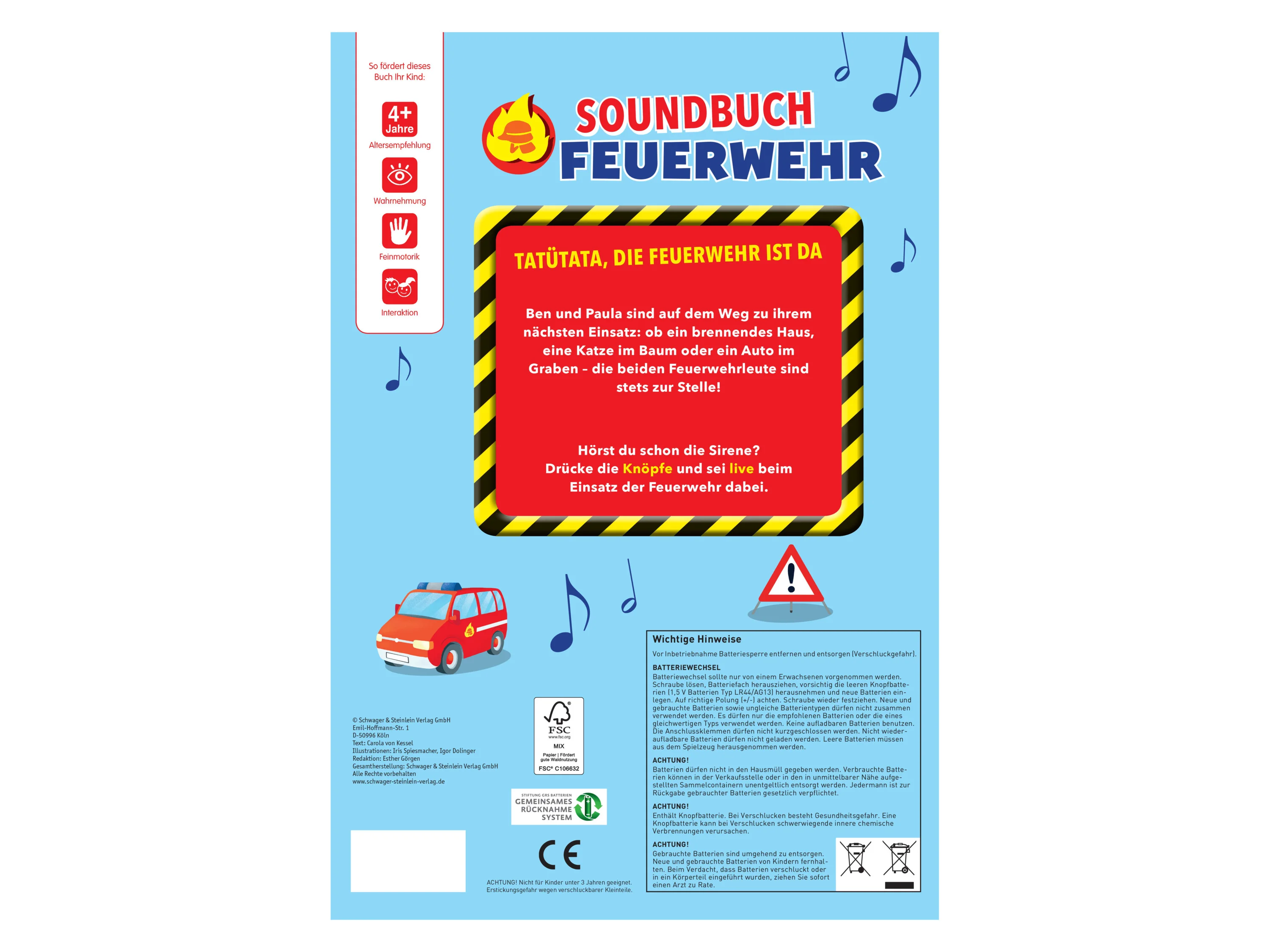 Kinder Soundbücher (Feuerwehr) – Bild 2 von 2
