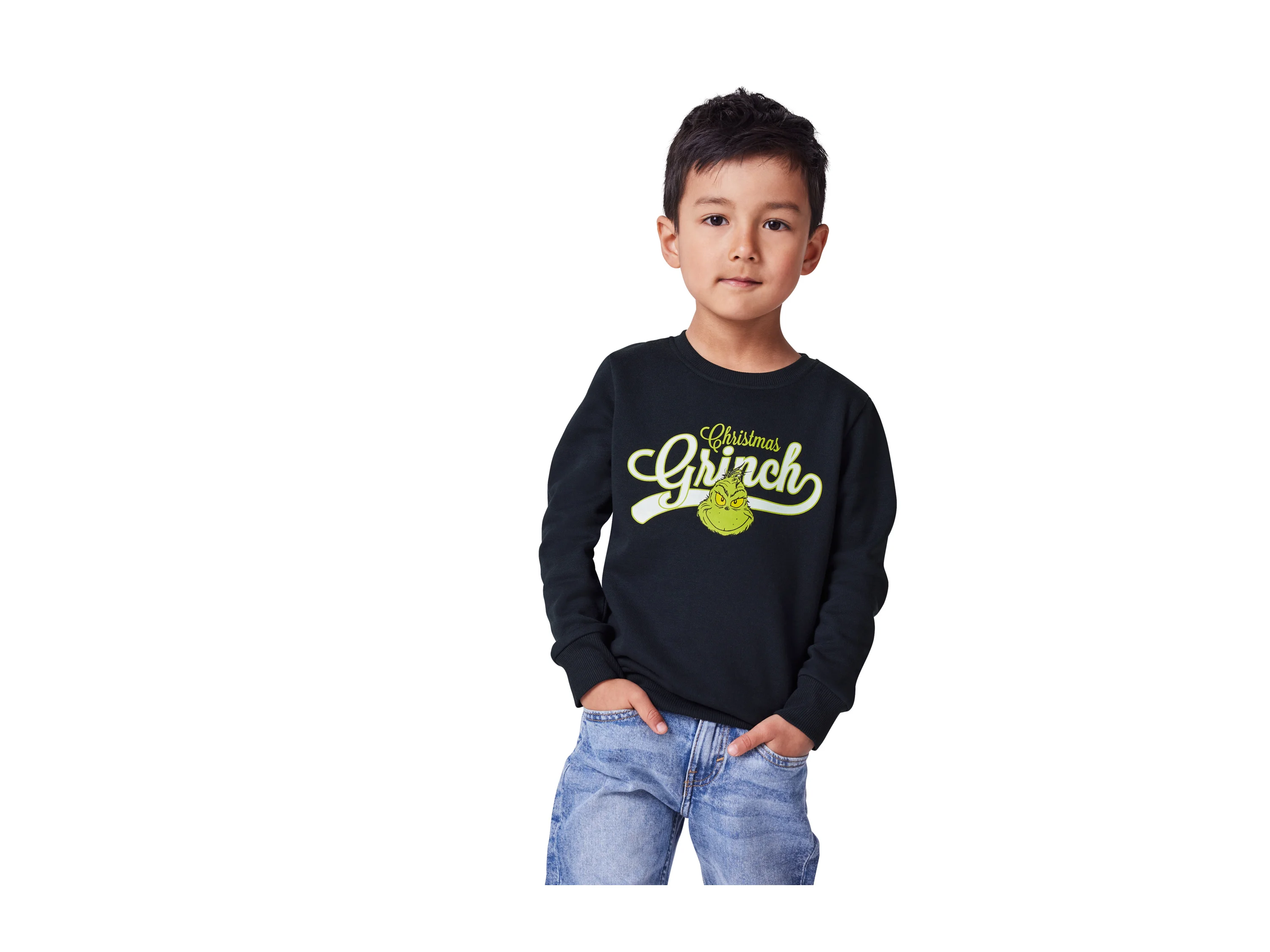 Kinder Sweathoodie / Kinder Sweatpullover (Navy, 110/116) – Bild 2 von 4