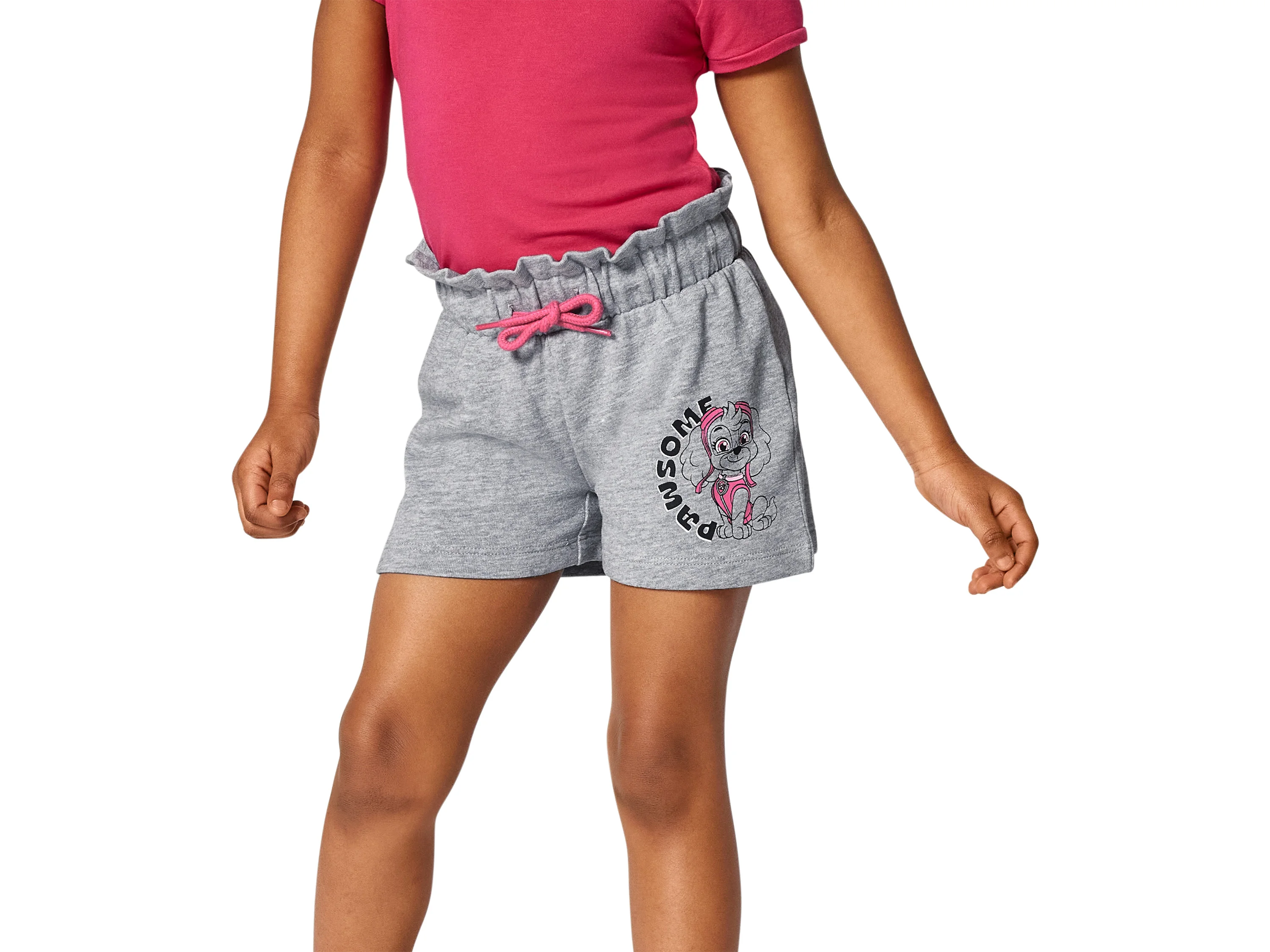 Kinder-Sweatshorts, 2 Stück, mit Baumwolle (Paw patrol, 122/128) – Bild 4 von 4
