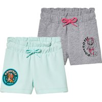 Kinder-Sweatshorts, 2 Stück, mit Baumwolle (Paw patrol, 110/116)