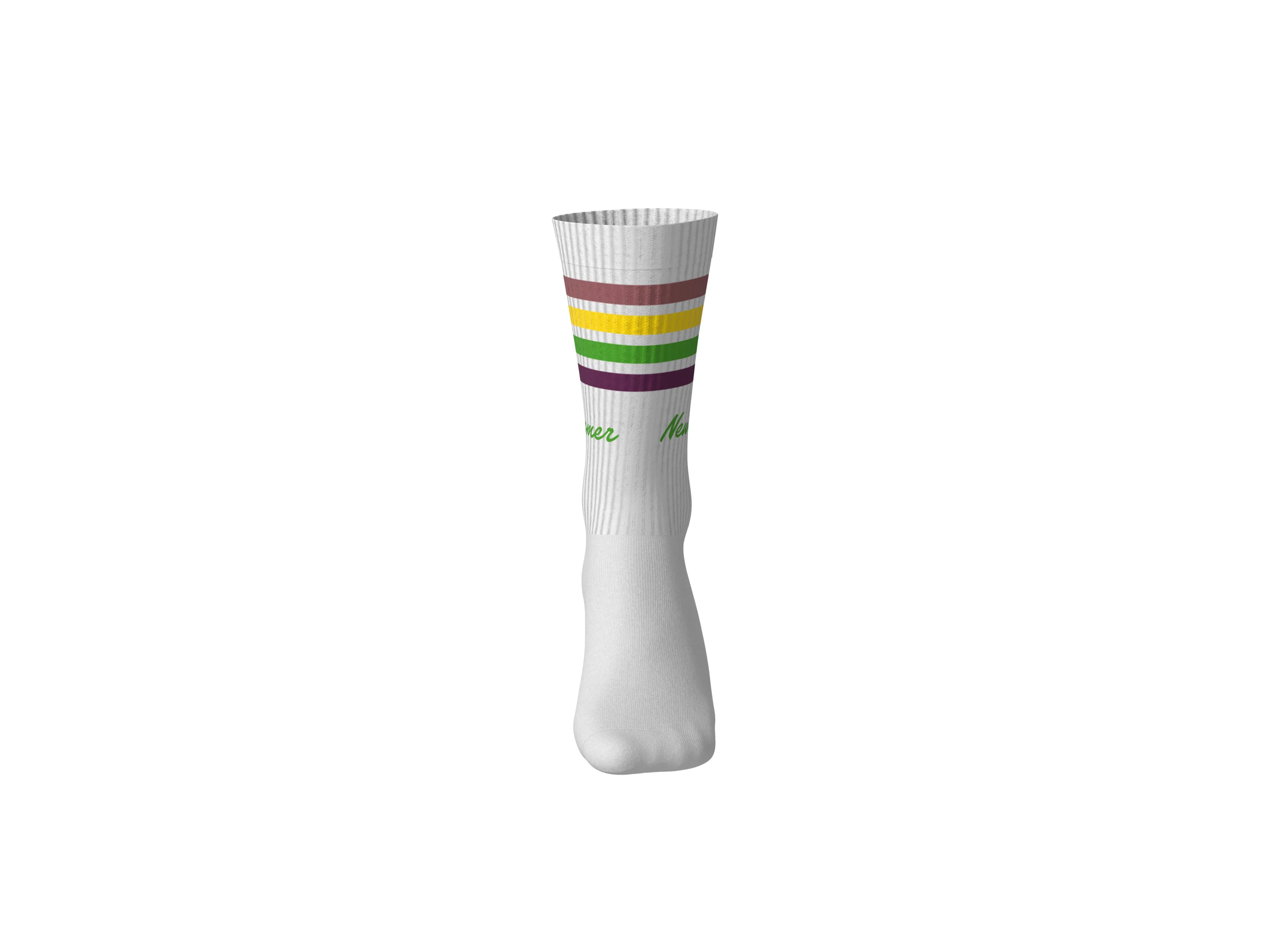 Kinder Tennissocken, 3 Stück (Grün, 35/38) – Bild 3 von 4