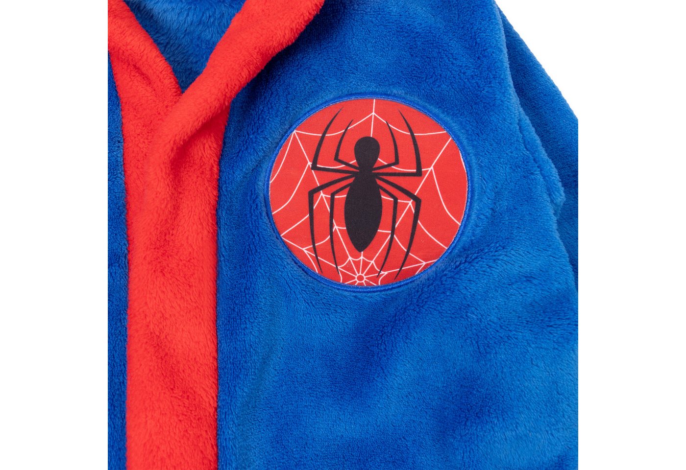 Spiderman Kinderbademantel Spiderman Bademantel Kinder, Kapuze, Bindegürtel – Bild 2 von 4