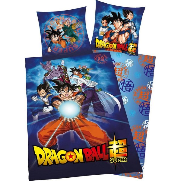Kinderbettwäsche Dragonball, Renforcé, 2 teilig, mit Dragonball Motiv