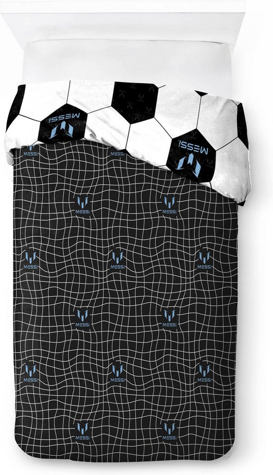 Kinderbettwäsche Messi Abstract, Linon, 2 teilig, 100% Baumwolle – Bild 4 von 5