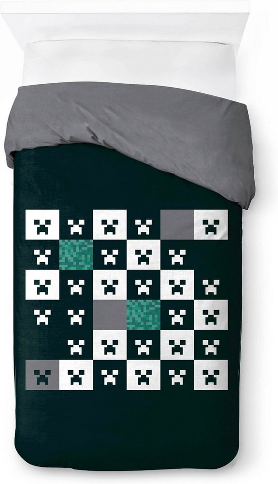 Minecraft Kinderbettwäsche Minecraft Creeper, Linon, 2 teilig, 100% Baumwolle – Bild 3 von 5
