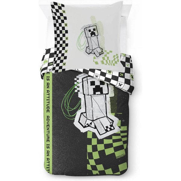 Minecraft Kinderbettwäsche Minecraft Doodle Skate, Linon, 2 teilig, 100% Baumwolle