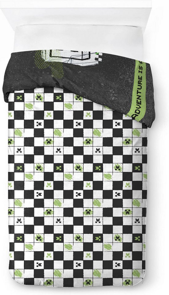Minecraft Kinderbettwäsche Minecraft Doodle Skate, Linon, 2 teilig, 100% Baumwolle – Bild 4 von 5
