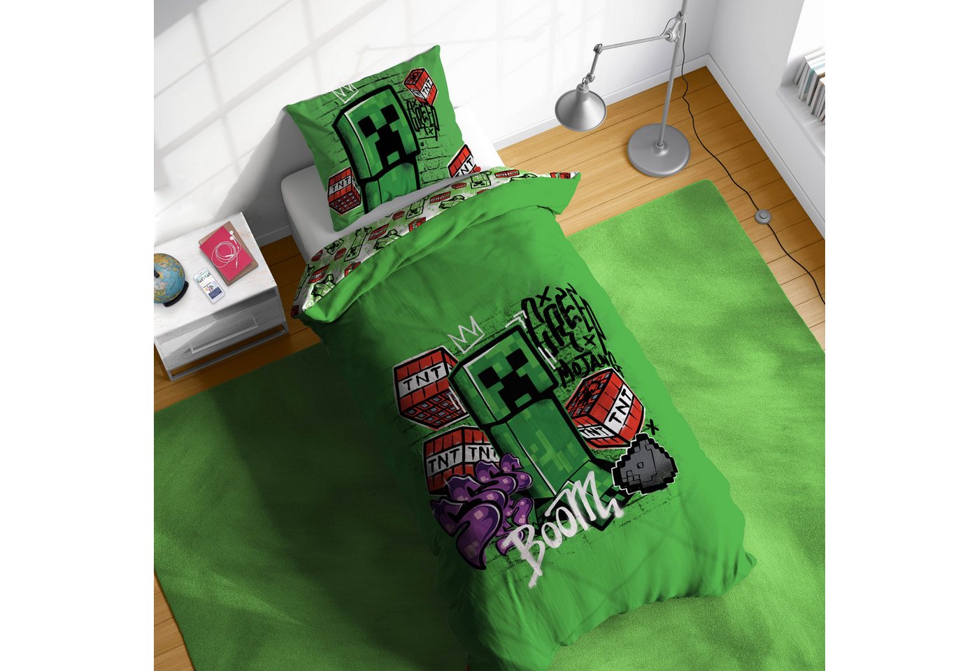 Minecraft Kinderbettwäsche Minecraft Metro Art, Linon, 2 teilig, 100% Baumwolle – Bild 2 von 5