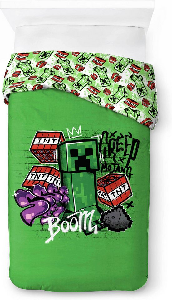 Minecraft Kinderbettwäsche Minecraft Metro Art, Linon, 2 teilig, 100% Baumwolle – Bild 3 von 5