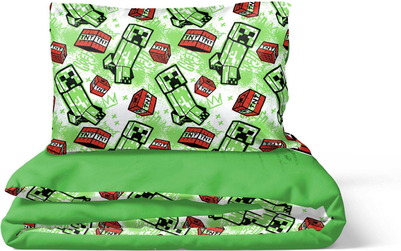 Minecraft Kinderbettwäsche Minecraft Metro Art, Linon, 2 teilig, 100% Baumwolle – Bild 5 von 5