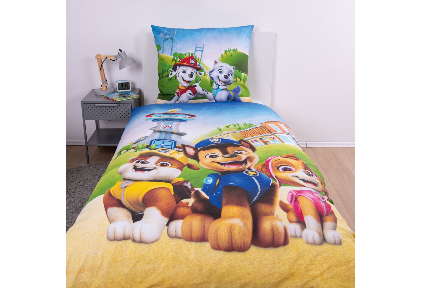 PAW PATROL Kinderbettwäsche Paw Patrol, Renforcé, 2 teilig, Wendebettwäsche – Bild 2 von 5