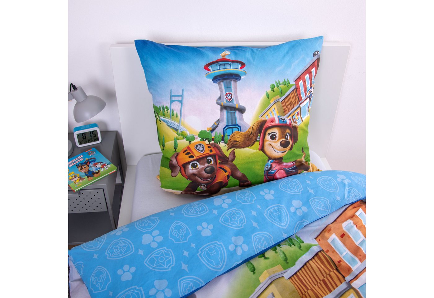 PAW PATROL Kinderbettwäsche Paw Patrol, Renforcé, 2 teilig, Wendebettwäsche – Bild 4 von 5